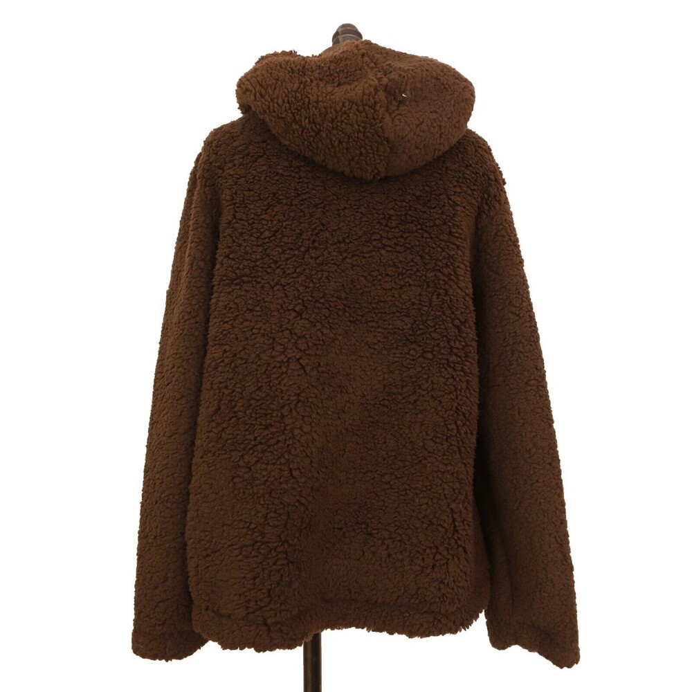 Nordstrom Forgotten Grace Wubby Sweater S Half Zip Hoodie Sherpa Brown NEW B95 - Picture 4 of 5